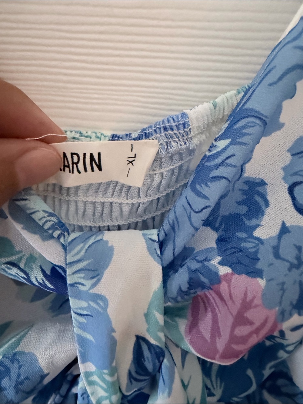 Grace Karin Blue Floral Spaghetti-Strap Maxi Dress - Picture 5 of 7